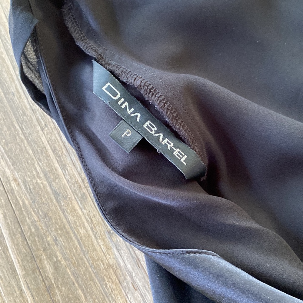 Dina Bar-el Black Cocktail Dress 100% Silk - Picture 9 of 12